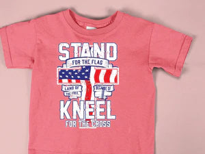 Stand for the flag kneel at the cross tee