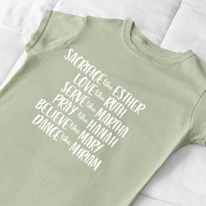 Sacrifice,love ,serve.pray ,believe,dance