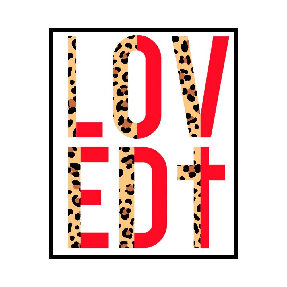 Loved cheetah tee